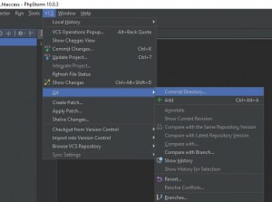 Как добавить файл в gitignore phpstorm